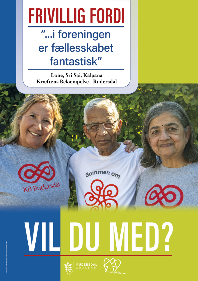 Kræftens Bekæmpelse Frivillig fordi plakat Artikel Nyhed