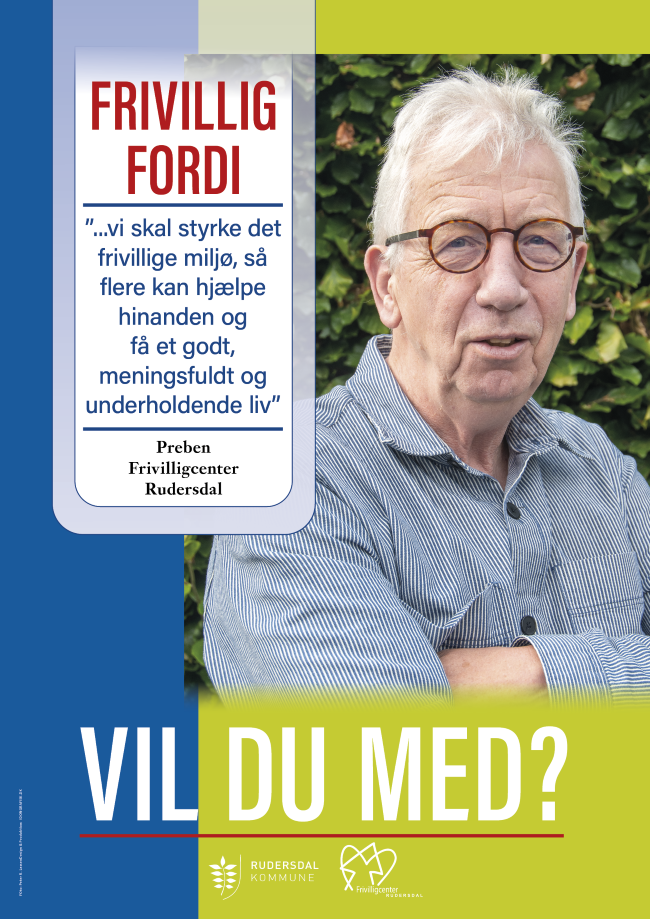 Preben Frivillig fordi plakat Artikel Nyhed